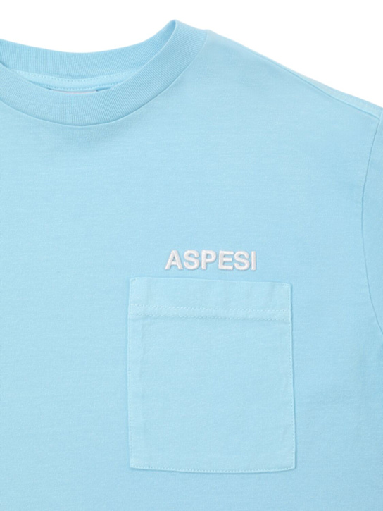 ASPESI: Logo cotton jersey t-shirt - kids-boys_1 | Luisa Via Roma