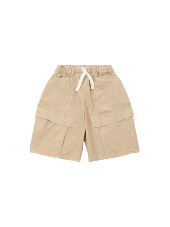 ASPESI: Stretch cotton cargo shorts - kids-boys_0 | Luisa Via Roma