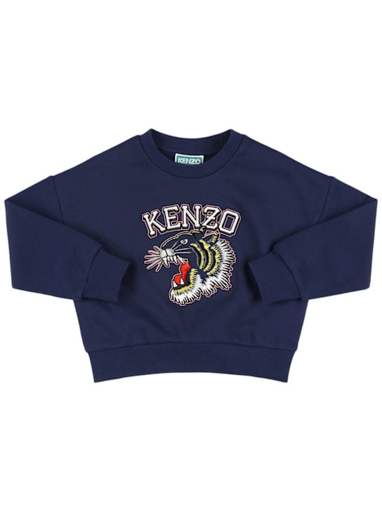 Kenzo Kids: コットンスウェットシャツ - kids-girls_0 | Luisa Via Roma