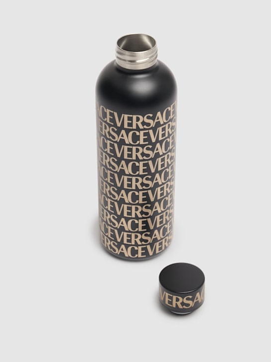 Versace: Borraccia termica Versace On Repeat - Nero/Grigio - ecraft_1 | Luisa Via Roma