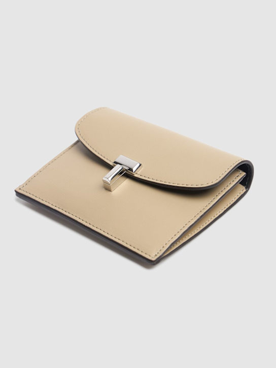 Toteme: T-Lock palmellata leather cardholder - women_1 | Luisa Via Roma
