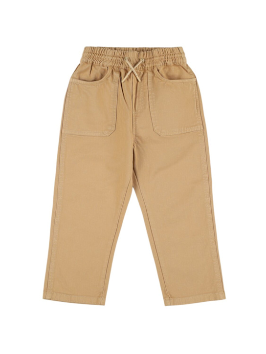 Kenzo Kids: Cotton blend sweatpants - Beige - kids-boys_0 | Luisa Via Roma