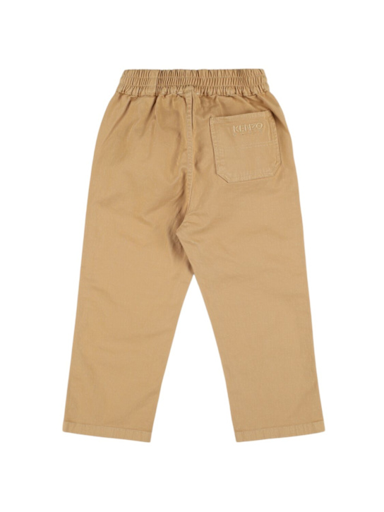 Kenzo Kids: Cotton blend sweatpants - Beige - kids-boys_1 | Luisa Via Roma