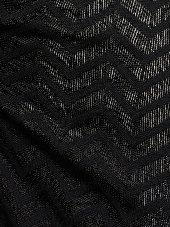 Missoni: Vestito corto in chevron - Nero - women_4 | Luisa Via Roma