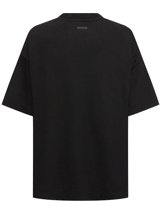 Fear of God: Short sleeve t-shirt - Black - men_3 | Luisa Via Roma