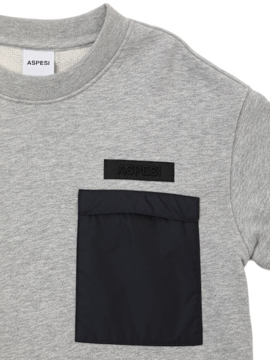 ASPESI: Cotton crewneck sweatshirt - kids-boys_1 | Luisa Via Roma