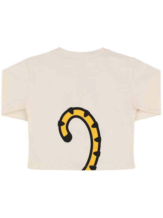 Kenzo Kids: コットンジャージー長袖Tシャツ - kids-girls_1 | Luisa Via Roma
