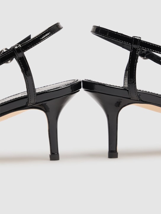 Aeyde: 55mm Helit patent leather slingbacks - Black - women_4 | Luisa Via Roma