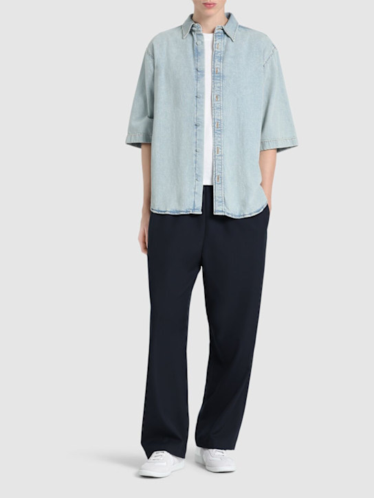 Acne Studios: Camicia Santropi in denim - men_1 | Luisa Via Roma