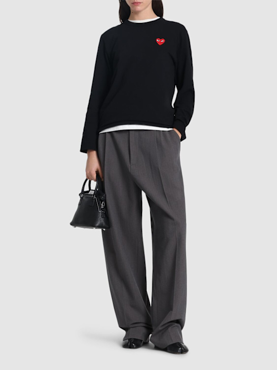 Comme des Garçons Play: コットンジャージーTシャツ - women_1 | Luisa Via Roma