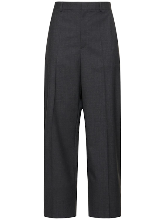 Valentino: Superfine wool straight pants - men_0 | Luisa Via Roma