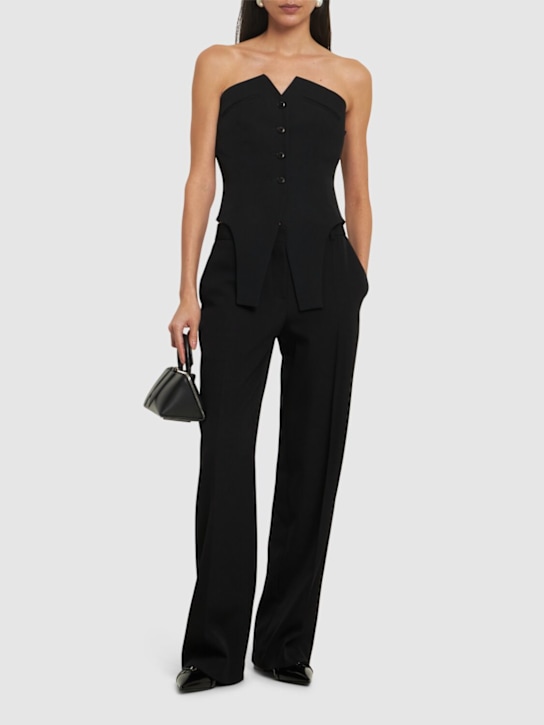Alexander Wang: Deconstructed strapless vest top - women_1 | Luisa Via Roma