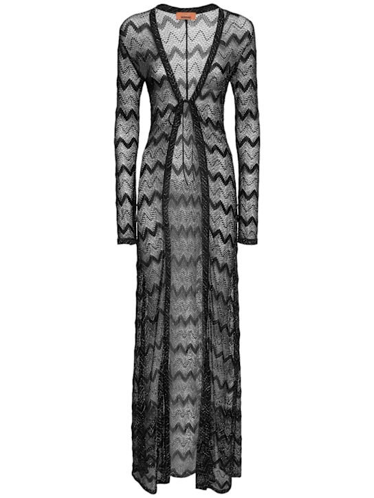 Missoni: Chevron long caftan - women_0 | Luisa Via Roma