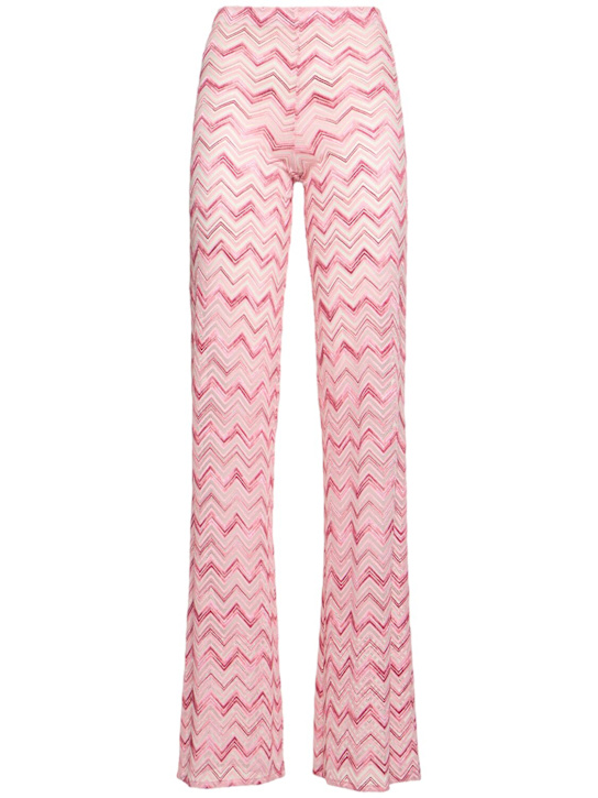 Missoni: Chevron tulle flared pants - women_0 | Luisa Via Roma