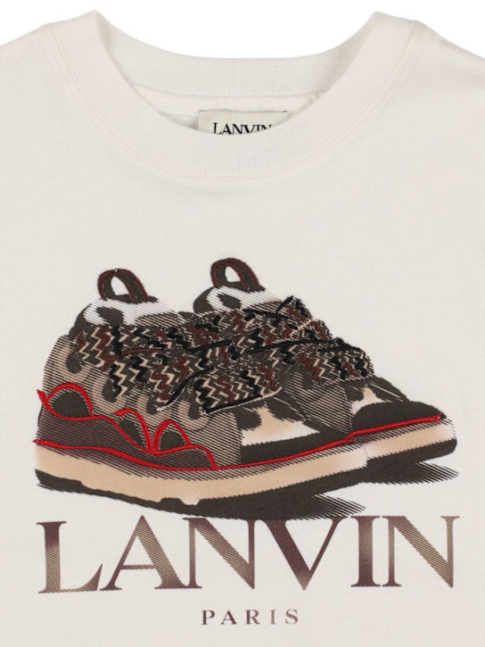Lanvin: Printed cotton jersey t-shirt - kids-boys_1 | Luisa Via Roma