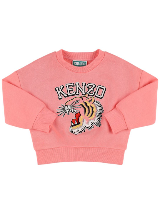 Kenzo Kids: コットンスウェットシャツ - kids-girls_0 | Luisa Via Roma