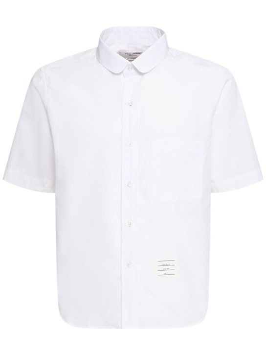 Thom Browne: Hemd aus Baumwolle - Weiß - men_0 | Luisa Via Roma