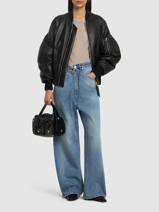 Darkpark: Ines fold-over denim jeans - women_1 | Luisa Via Roma