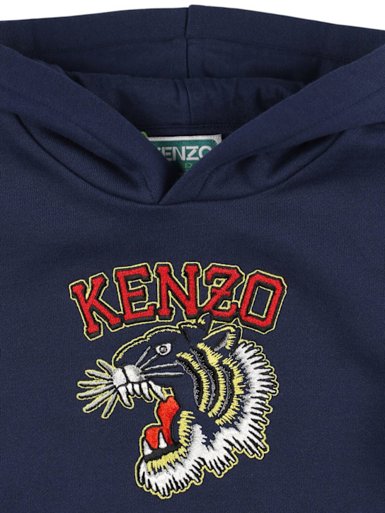 Kenzo Kids: コットンフーデッドスウェットシャツ - kids-boys_1 | Luisa Via Roma
