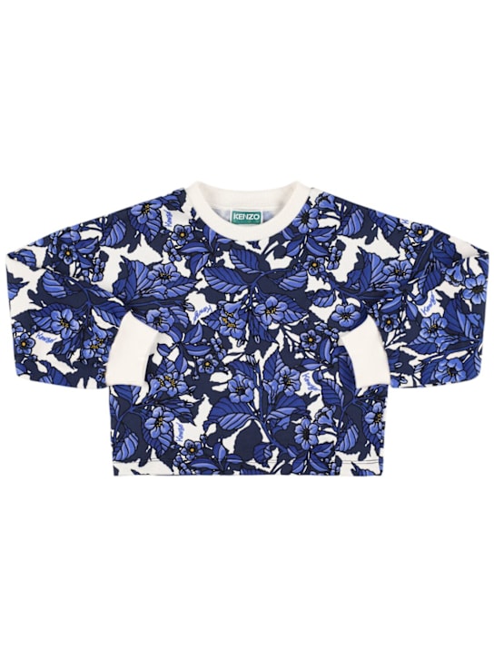 Kenzo Kids: コットンスウェットシャツ - kids-girls_0 | Luisa Via Roma