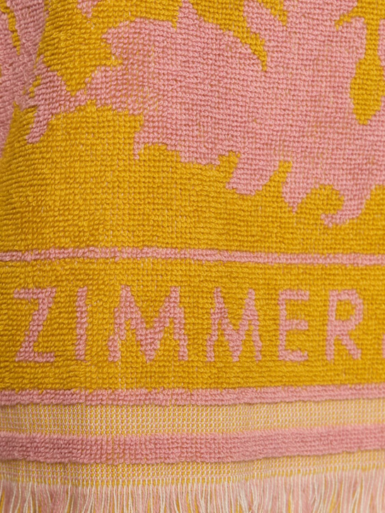 Zimmermann: Wylie法式毛圈布短款上衣 - Mustard/Pink - women_3 | Luisa Via Roma