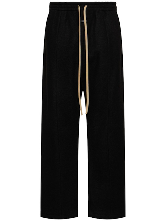 Fear of God: Forum wide leg pants - Black - men_0 | Luisa Via Roma
