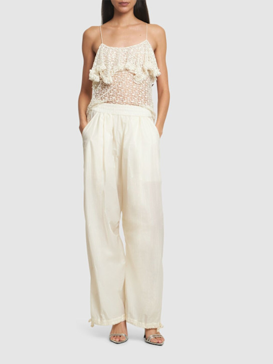 Cotton blend pants - Thumbnail 2