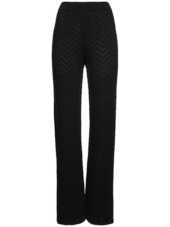 Missoni: Flared chevron jacquard pants - women_0 | Luisa Via Roma