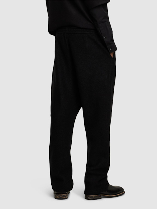 Fear of God: Forum wide leg pants - Black - men_2 | Luisa Via Roma