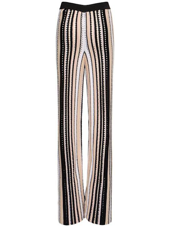 Missoni: Pantaloni crochet a righe - women_0 | Luisa Via Roma