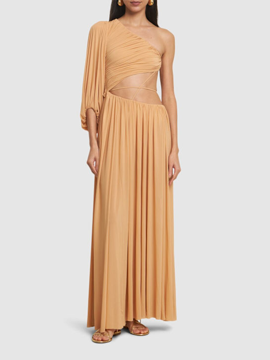 Philosophy Di Lorenzo Serafini: ドレープ ビスコースブレンド ジャージロングドレス - women_1 | Luisa Via Roma