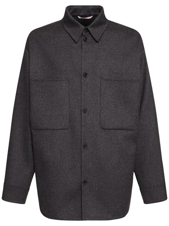 Valentino: Light felt casual jacket - men_0 | Luisa Via Roma