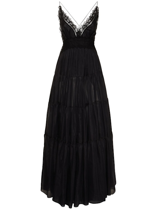 Ermanno Scervino: Cotton blend long dress - women_0 | Luisa Via Roma