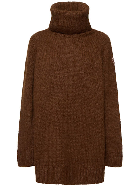 Moncler Grenoble: Alpaca blend turtleneck sweater - women_0 | Luisa Via Roma
