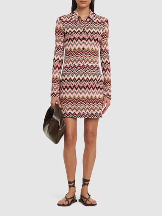 Missoni: Chevron mini dress - women_1 | Luisa Via Roma