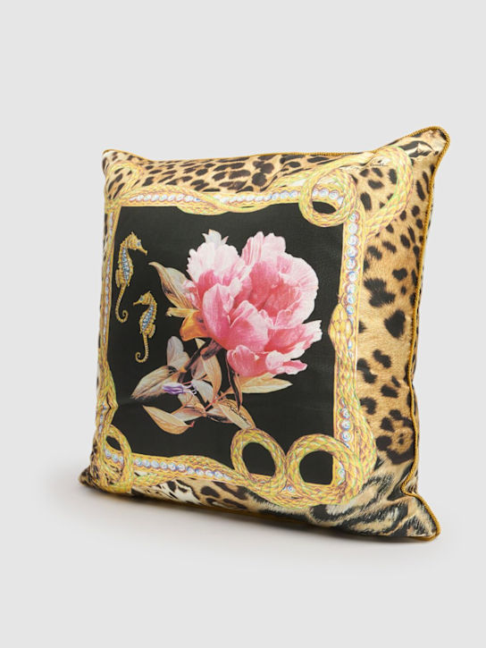 Roberto Cavalli: Rosamare silk cushion - ecraft_1 | Luisa Via Roma