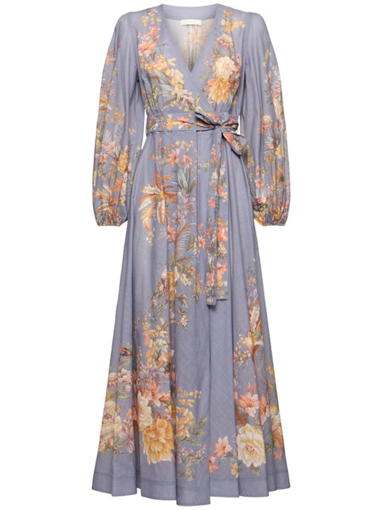 Tallow cotton midi wrap dress - Thumbnail 1
