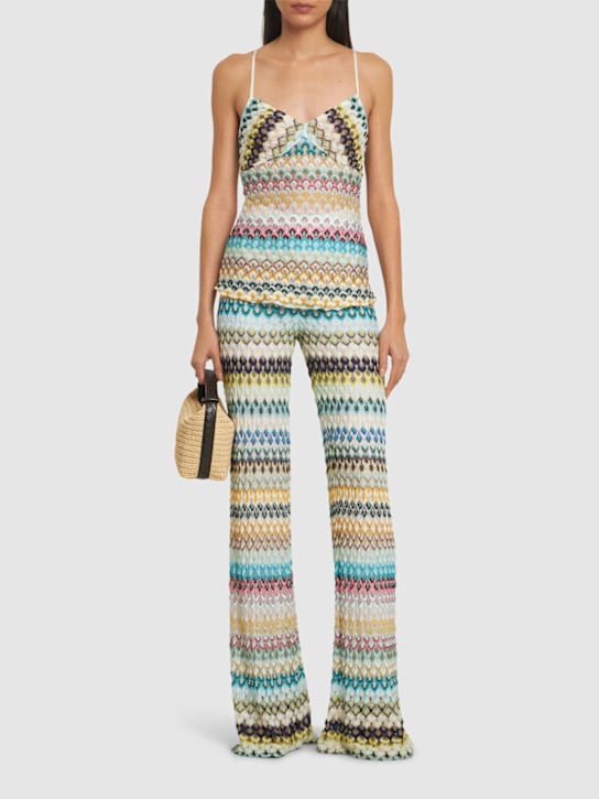 Missoni: Crochet wide pants - women_1 | Luisa Via Roma