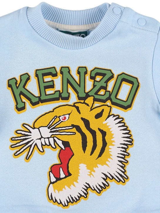 Kenzo Kids: Sweat-shirt & pantalon de sport en coton imprimé - kids-boys_1 | Luisa Via Roma