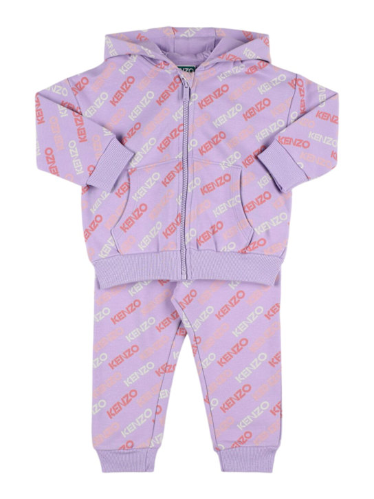 Kenzo Kids: コットンスウェットシャツ＆スウェットパンツ - kids-girls_0 | Luisa Via Roma