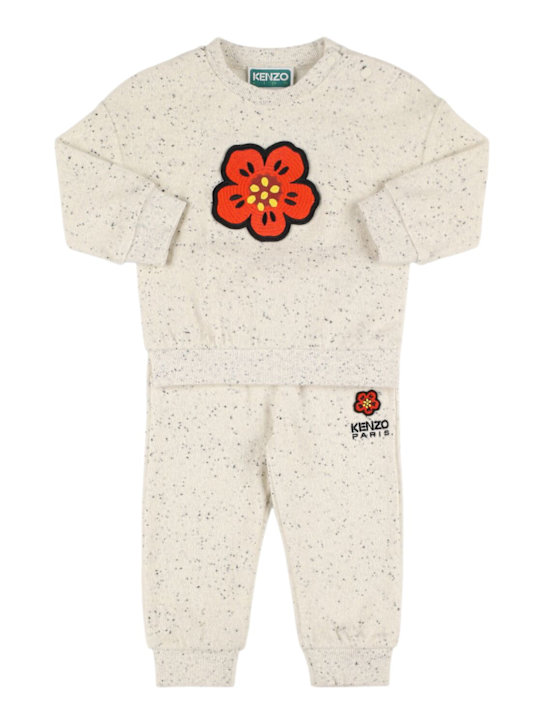 Kenzo Kids: Ensemble de survêtement en coton mélangé - kids-girls_0 | Luisa Via Roma