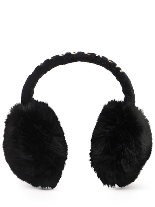 Goldbergh: Fluffy faux fur earmuffs - women_0 | Luisa Via Roma