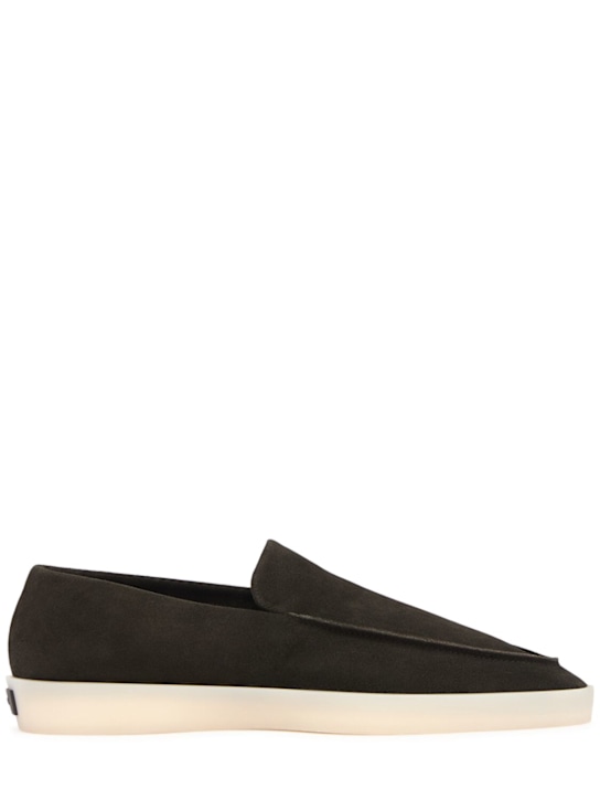 Fear of God: Suede loafers - Militare - men_0 | Luisa Via Roma