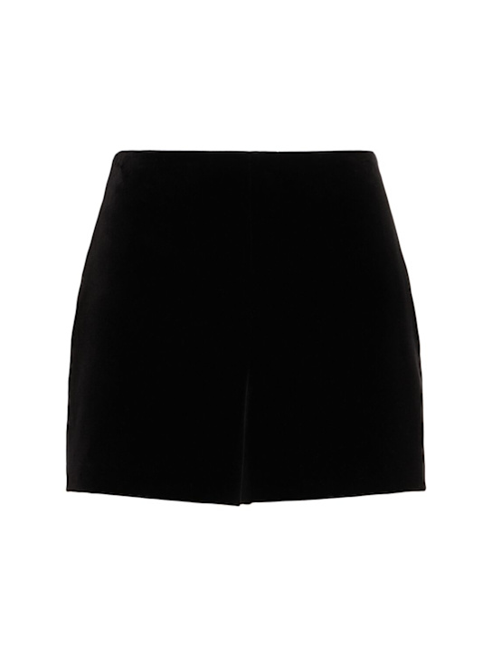 Valentino: Velvet shorts - women_0 | Luisa Via Roma