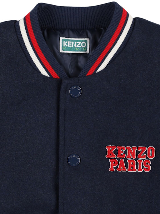 Kenzo Kids: ウールブレンドボンバージャケット - kids-boys_1 | Luisa Via Roma