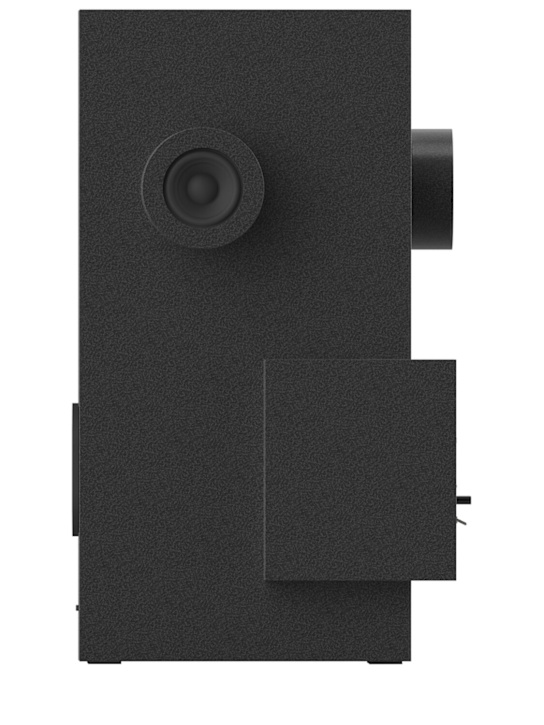 Transparent: Brutalist Sculpture speaker - Black - ecraft_3 | Luisa Via Roma
