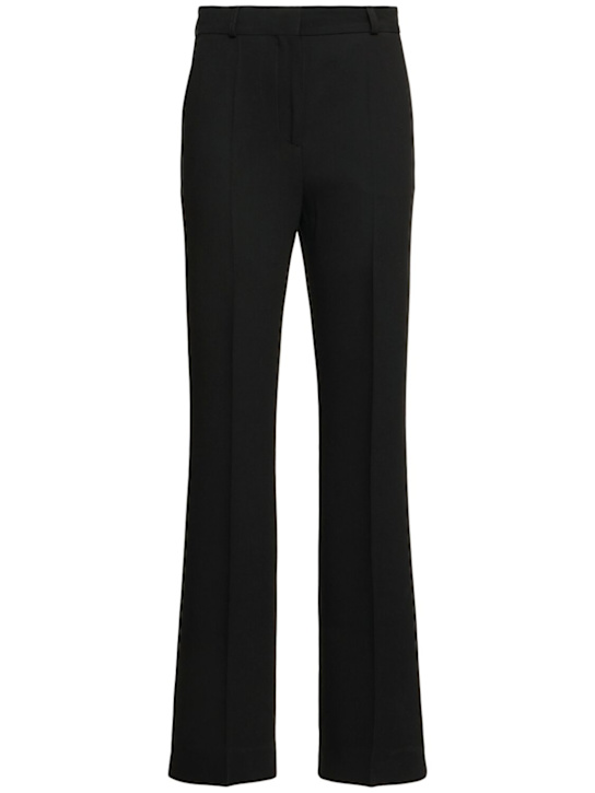 Toteme: Flared evening crepe pants - women_0 | Luisa Via Roma