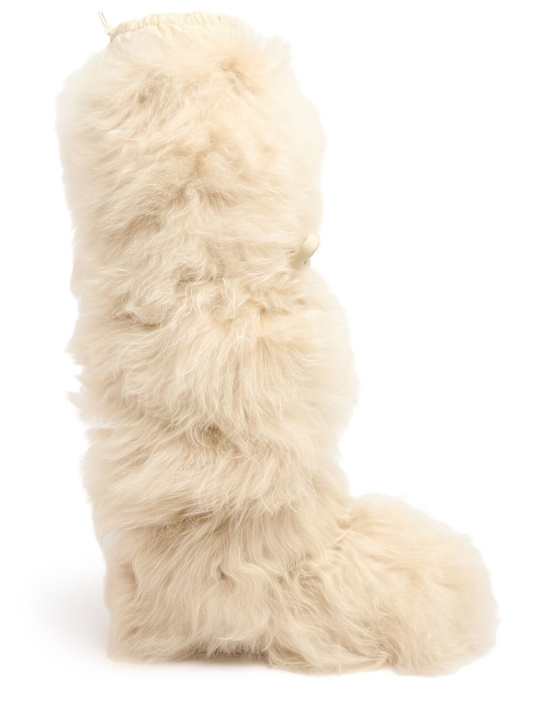 Moncler Grenoble: Gaia high shearling snow boots - women_0 | Luisa Via Roma