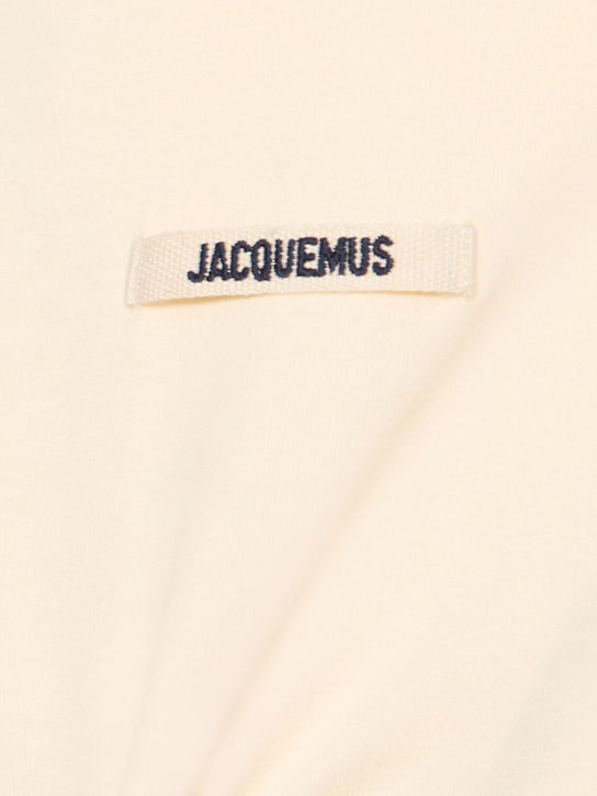 Jacquemus: Le Tshirt Gros Grain长袖T恤 - 浅米黄色 - women_4 | Luisa Via Roma
