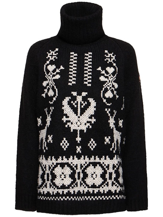 Moncler Grenoble: Wool blend turtleneck sweater - women_0 | Luisa Via Roma